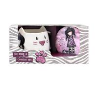 Safta Set de tasse et sous-verres Gorjuss Ruby Wild Mixte enfant Multicolore M