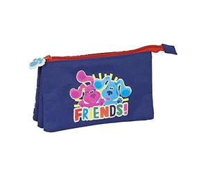 Safta Article, Trousse Triple Blues Clues Mixte Enfant, Multicolore, M
