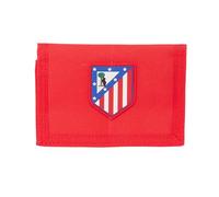SAFTA ATLÉTICO DE Madrid - Portefeuille avec tête, Portefeuille Portefeuille, Porte-Monnaie, Confortable et Polyvalent, qualité et résistance, 12,5 x 9,5 cm, Couleur Rouge, Rouge, Estándar,