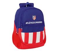 Safta Atlético de Madrid - Sac à dos scolaire pour enfants, idéal pour enfants de différents âges, confortable et polyvalent, qualité et résistance, 32 x 16 x 44 cm, Rouge, bleu, blanc, M, Décontracté