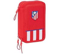 Safta Atlético De Madrid - Trousse Scolaire Avec 36 Outils Inclus, Trousse Pour Enfant, Idéale Pour Les Enfants De 5 À 14 Ans,