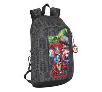 safta Avengers Vendetta - Mini sac à dos pour un usage quotidien, idéal pour les enfants de différents âges, confortable et polyvalent, qualité et résistance, 22 x 10 x 39 cm, Noir, M, Décontracté