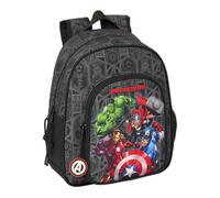 safta Avengers Vendetta - Sac à dos scolaire pour enfants, idéal pour enfants de différents âges, confortable et polyvalent, qualité et résistance, 27 x 10 x 33 cm, Noir, M, Décontracté