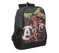 safta Avengers Vendetta - Sac à dos scolaire pour enfants, idéal pour enfants de différents âges, confortable et polyvalent, qualité et résistance, 32 x 16 x 44 cm, Noir, M, Décontracté