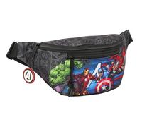 Safta Avengers Vendetta - Sac Banane avec Poche extérieure, idéal pour Jeunes et Enfants de différents âges, Confortable et Polyvalent, qualité et résistance, 23 x 9 x 12 cm, Noir, M, Décontracté