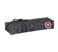 safta Avengers Vendetta - Trousse rectangulaire pour Enfant, idéale pour Les Enfants d'âge Scolaire, Confortable et Polyvalente, qualité et résistance, 22 x 7 x 40 cm, Noir, M, Décontracté