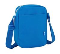 Safta - Bandoulière petite RCD espagnol pour enfant, 16x22x6 cm, 600D polyester, blanc et bleu