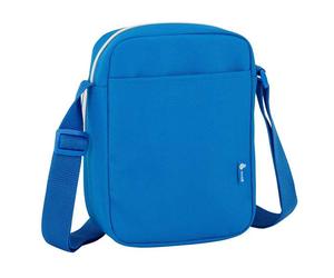 Safta - Bandoulière petite RCD espagnol pour enfant, 16x22x6 cm, 600D polyester, blanc et bleu