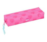 Safta BARBIE CORAZONES - Trousse rectangulaire pour enfant, idéale pour les enfants d'âge scolaire, confortable et polyvalente, qualité et résistance, 22 x 7 x 40 cm, rose, M, Décontracté