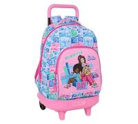 Safta Barbie 33l 33x45x22cm Wheeled Backpack Rose Enfants