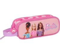 Safta Barbie Love - Trousse Double Enfant, Idéale Pour Les Enfants D'âge Scolaire, Confortable Et Polyvalente, Qualité Et Résistance, 21 X 6 X 8 Cm, Rose, Rose, Estándar, Décontracté[Z2958]
