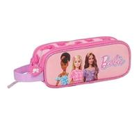 Safta Barbie Love - Trousse Double Enfant, Idéale Pour Les Enfants D'âge Scolaire, Confortable Et Polyvalente, Qualité Et