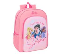 safta BARBIE Sac à dos d'écolier pour enfants, sac à dos adaptable à la poussette, idéal pour les enfants d'âge scolaire, confortable et polyvalent, qualité et résistance, 33 x 14 x 42 cm
