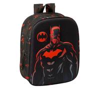 safta BATMAN 3D - Sac à dos de crèche 3D, adaptable au chariot, nettoyage facile, idéal pour les enfants de différents âges, confortable et polyvalent, qualité et résistance, 22 x 10 x 27 cm, couleur