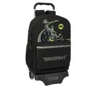 safta BATMAN GAME OVER - Grand sac à dos avec chariot, idéal pour les enfants de différents âges, confortable et polyvalent, qualité et résistance, 30 x 14 x 43 cm, Noir, M, Décontracté