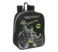 Safta – Sac à dos pour enfant BATMAN GAME OVER – Adaptable au chariot confortable Noir 22x10x27 cm