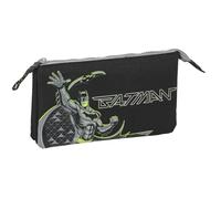 safta Batman Game Over - Trousse Triple, Trousse pour Enfant, idéale pour Les Enfants d'âge Scolaire, Confortable et Polyvalente, qualité et résistance, 22 x 3 x 12 cm, Noir, M, Décontracté