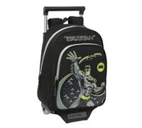 Sac à dos scolaire à roulettes Batman Game over Noir 27 x 33 x 10 cm
