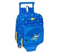 safta BATMAN PREESCOAR - Sac à dos de crèche avec chariot, idéal pour les enfants de différents âges, confortable et polyvalent, qualité et résistance, 22 x 10 x 27 cm, bleu, M, Décontracté
