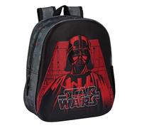Safta Sac à dos scolaire BATMAN 3D – Adaptable au chariot – Noir 27×10×33 cm