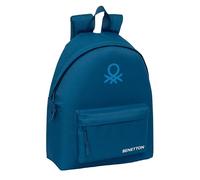 safta Benetton Basic Marine - Day Pack Enfant, Sac à dos pour enfant, qualité et résistance maximale, confortable et polyvalent, 33 x 15 x 42 cm