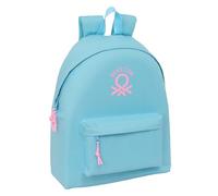 safta BENETTON BASICS CELESTE - Day Pack Enfant, Sac à dos pour enfant, qualité et résistance maximale, confortable et polyvalent, 33 x 15 x 42 cm