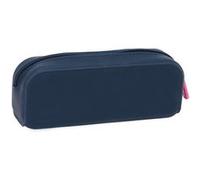Benetton Trousse Damero carrée en silicone bleu marine M 18,5x5,5x7,5 cm