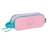 safta Benetton Dolce Trousse Double pour Enfant, idéale pour Les Enfants d'âge Scolaire, Confortable et Polyvalente, qualité et résistance, 21 x 6 x 8 cm