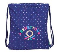 safta Benetton DROP - Grand sac à dos plat, idéal pour enfants de différents âges, confortable et polyvalent, qualité et résistance, 35 x 40 cm
