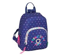 safta Benetton DROP - Mini sac à dos pour un usage quotidien, idéal pour les enfants de différents âges, confortable et polyvalent, qualité et résistance, 25 x 13 x 30 cm