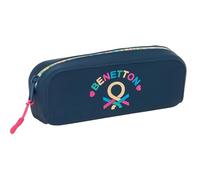 safta Benetton Drop - Trousse carrée en silicone, trousse pour enfant, idéale pour les enfants d'âge scolaire, confortable et polyvalente, qualité et résistance, 18,5 x 5,5 x 7,5 cm