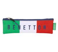 safta Benetton Flag - Trousse Scolaire, Trousse pour Enfant, idéale pour Les Enfants de 5 à 14 Ans, Confortable et Polyvalente, qualité et résistance, 20 x 60 cm, Bleu Marine, M, Décontracté