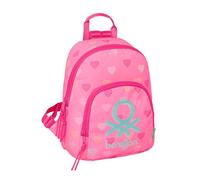 Safta Benetton Heart 9.75l 25x30x13 Cm Mini Backpack Rose Enfants