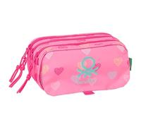 SAFTA BENETTON - Trousse - grand, triple - Benetton "Heart"