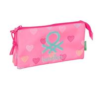 SAFTA - Trousse - triple - Benetton "Heart"
