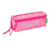 SAFTA - Trousse - triple, with elastic band, 22 cm - Benetton "Heart"
