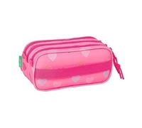 SAFTA BENETTON - Trousse - grand, triple - Benetton "Heart"