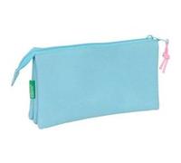 SAFTA BENETTON - Trousse - triple - bleu clair
