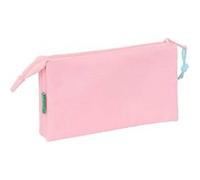 SAFTA BENETTON - Trousse - triple - rose pastel