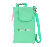 safta Benetton Mint - Porte-monnaie standard, pour téléphone portable, confortable et polyvalent, qualité et résistance, 19 x 10 cm, Vert menthe pastel, M, Décontracté