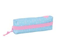 BLACKFIT8 SMILE - Trousse rectangulaire pour enfant, idéale pour les enfants d'âge scolaire, confortable et polyvalente, qualité et résistance, 22 x 7 x 40 cm, Bleu clair/rose clair, M, Décontracté