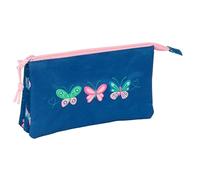 safta BLACKFIT8 Trousse Triple, idéale pour Les Enfants d'âge Scolaire, Confortable et Polyvalente, qualité et résistance, 22 x 3 x 12 cm