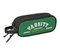 safta BLACKFIT8 Varsity Trousse Double pour Enfant, idéale pour Les Enfants d'âge Scolaire, Confortable et Polyvalente, qualité et résistance, 21 x 6 x 8 cm