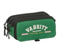safta BLACKFIT8 VARSITY Trousse triple grande trousse pour enfant, idéale pour les enfants d'âge scolaire, confortable et polyvalente, qualité et résistance, 21,5 x 8 x 10 cm