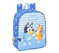 safta Blue Let's Play - Sac à dos pour enfant, sac à dos d'école, adaptable au chariot, idéal pour crèche, confortable et polyvalent, qualité et résistance, 22 x 10 x 27 cm, bleu, M, Décontracté