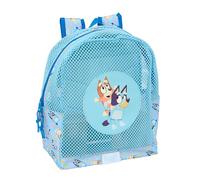 safta Blue - Sac à dos de plage anti-sable avec poignées, nettoyage facile, idéal pour les enfants de différents âges, confortable et polyvalent, 32 x 12 x 38 cm, bleu clair, M, Décontracté