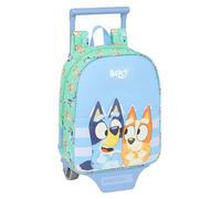 safta Blue Sisers - Sac à dos de crèche avec chariot, idéal pour les enfants de différents âges, confortable et polyvalent, qualité et résistance, 22 x 10 x 27 cm, Vert d'eau, M, Décontracté