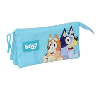 safta Blue Trousse Triple pour Enfants, idéale pour Les Enfants d'âge Scolaire, Confortable et Polyvalente, qualité et résistance, 22 x 3 x 12 cm, Couleur Bleu Ciel, Bleu Ciel, Estándar, Décontracté