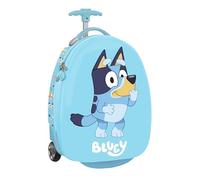 Valise Souple SAFTA - Trolley de Cabine Bleu Ciel 28x23x43cm - Cadenas à combinaison - 4 roulettes 360°