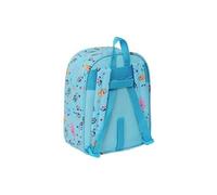 Safta Sac à dos enfant Bluey Mini – adaptable au chariot, 22x10x27 cm, bleu ciel, taille unique